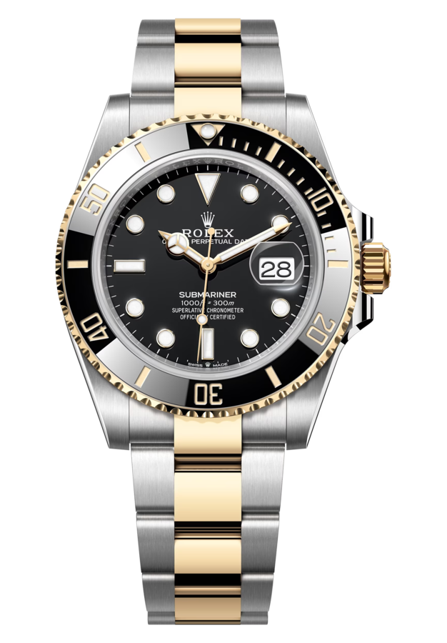 Часы Rolex Submariner Date 41 mm Yellow Rolesor Black Dial 126613LN