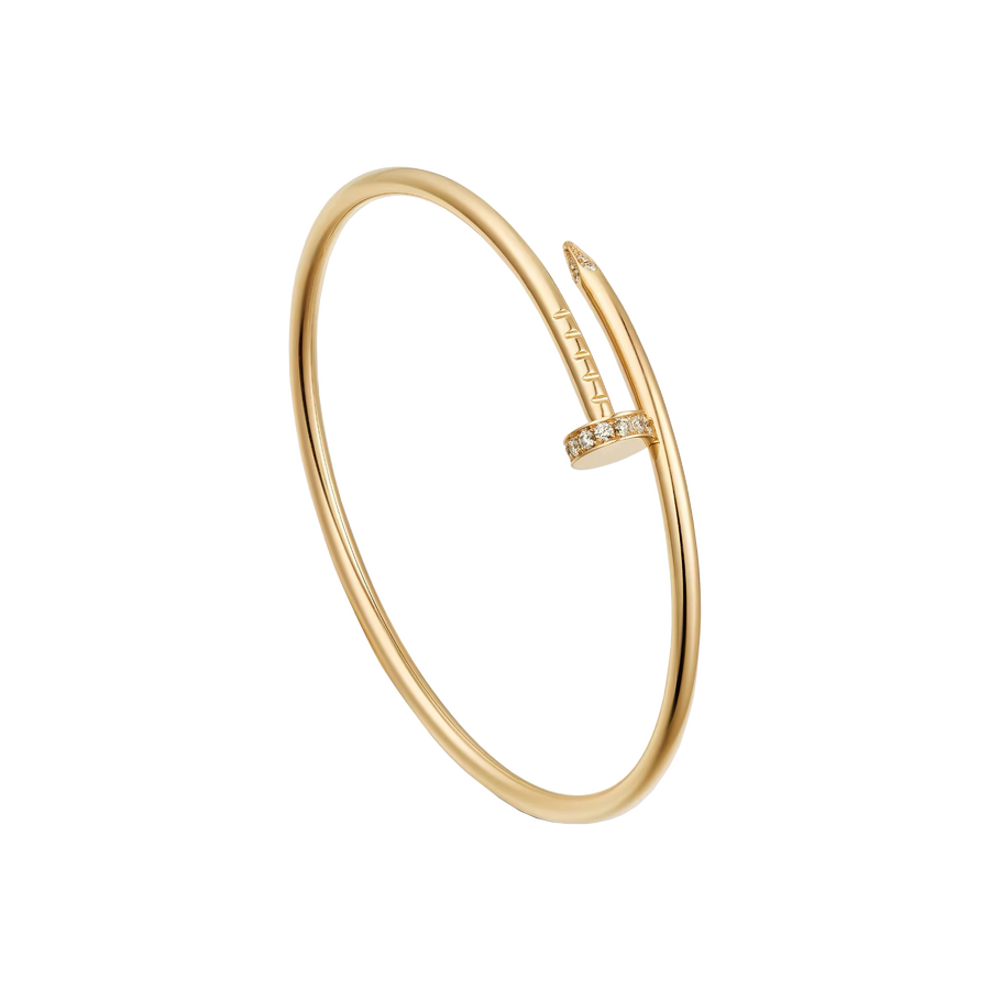 Браслет Cartier Juste Un Clou Diamonds Yellow Gold Small Model Size 17