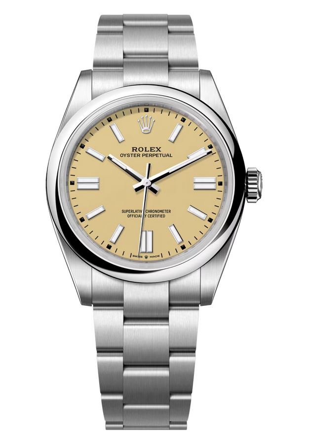 Rolex Oyster Perpetual 41 mm Oystersteel Beige Dial 134300