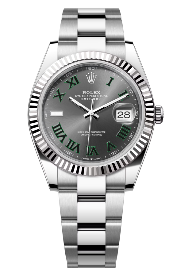 Rolex Datejust «Wimbledon» 41 mm White Rolesor Slate Dial 126334