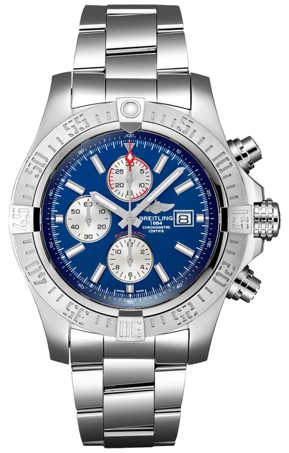 Breitling Super Avenger II Chronograph Stainless Steel «Mariner Blue» Dial 48 mm A13371