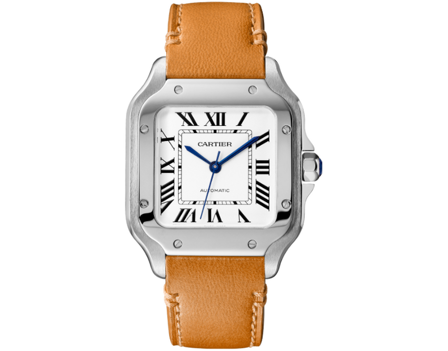 Cartier Santos De Cartier Medium Automatic Silver Opal Dial 41,9 x 35,1 mm WSSA0029
