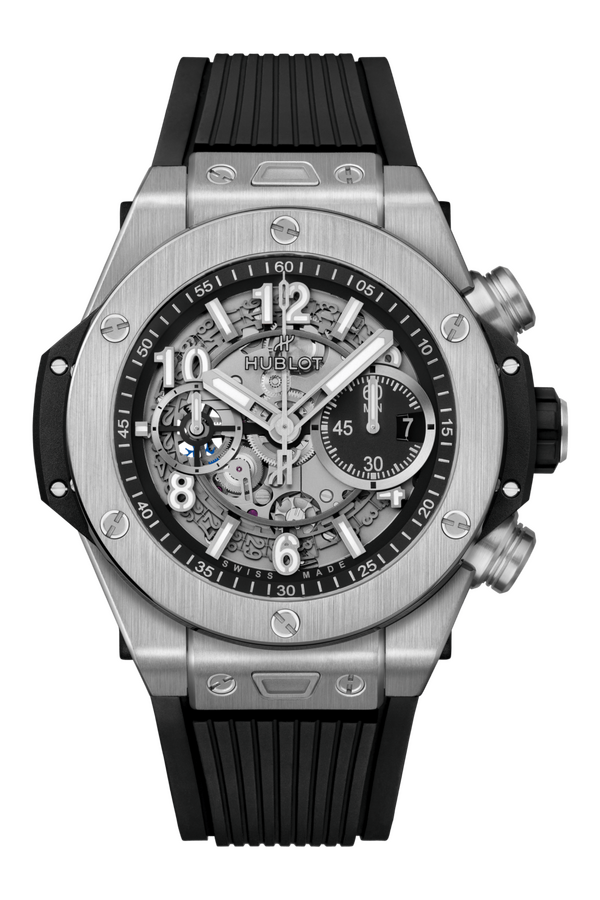 Hublot Big Bang Unico Titanium Black Skeleton Dial 44 mm 421.NX.1170.RX