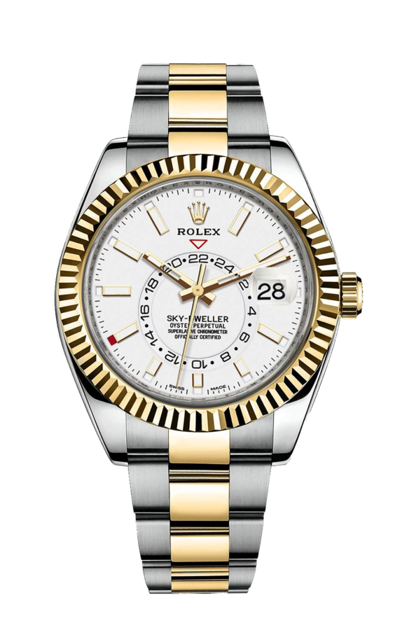 Rolex Sky-Dweller 42 mm Yellow Rolesor Intense White DIal 326933