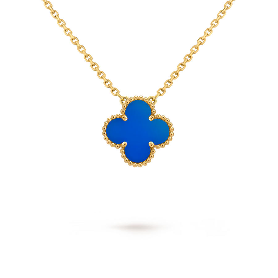 Подвеска Van Cleef & Arpels Vintage Alhambra Pendant Agate Yellow Gold