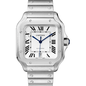 Cartier Santos De Cartier Large Automatic Silver Opal Dial 47,5 x 39,8 mm WSSA0009