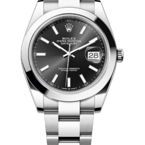 Rolex Datejust 41 mm Oystersteel Bright Black Dial 126300