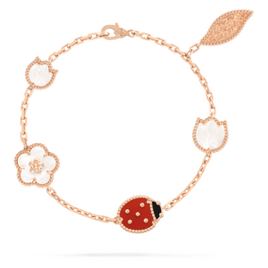 Браслет Van Cleef & Arpels Lucky Spring Rose Gold 5 мотивов