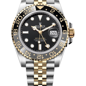 Rolex GMT-Master II 40 mm Yellow Rolesor Black Dial 126713GRNR Jubilee