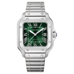 Cartier Santos De Cartier Medium Automatic Green Dial 41,9 x 35,1 mm WSSA0061