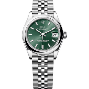 Rolex Datejust 31 mm Oystersteel Mint Green Dial 278240 Jubilee