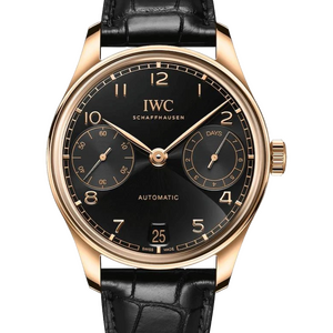 IWC Portuguese 42 mm Rose Gold Black Dial IW500121