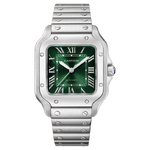 Cartier Santos De Cartier Medium Automatic Green Dial 41,9 x 35,1 mm WSSA0061