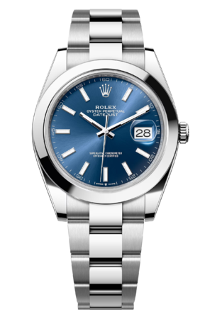 Rolex Datejust 41 mm Oystersteel Bright Blue Dial 126300