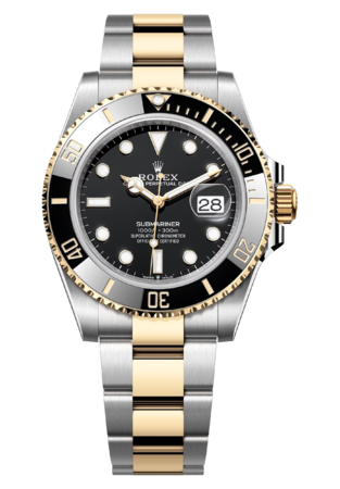 Часы Rolex Submariner Date 41 mm Yellow Rolesor Black Dial 126613LN