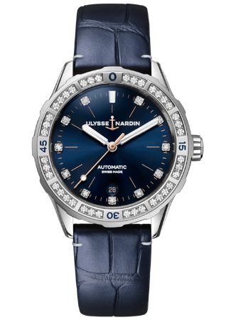Ulysse Nardin Lady Diver Blue Diamonds Dial 39 mm 8163-182