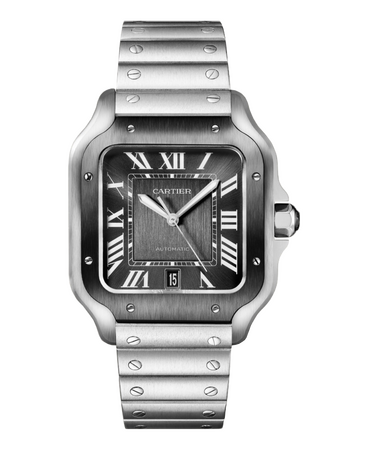 Cartier Santos De Cartier Large Automatic Grey Dial 47,5 x 39,8 mm WSSA0037