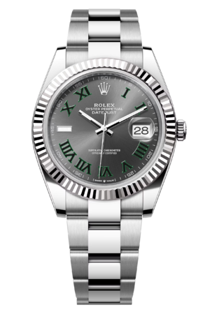 Rolex Datejust «Wimbledon» 41 mm White Rolesor Slate Dial 126334