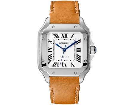 Cartier Santos De Cartier Medium Automatic Silver Opal Dial 41,9 x 35,1 mm WSSA0029