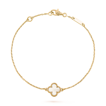 Браслет Van Cleef & Arpels Sweet Alhambra Pearl Yellow Gold