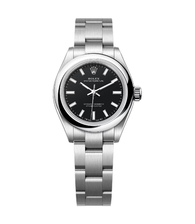 Rolex Oyster Perpetual 28 mm Oystersteel Black Dial 276200