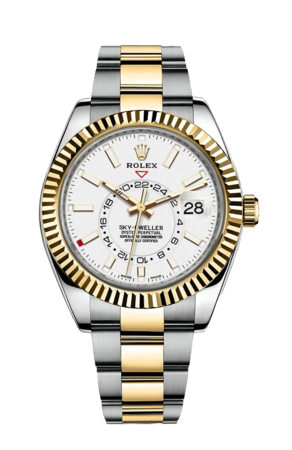 Rolex Sky-Dweller 42 mm Yellow Rolesor Intense White DIal 326933