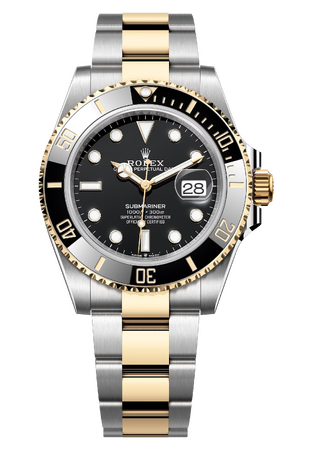 Rolex Submariner Date 41 mm Yellow Rolesor Black Dial 126613LN