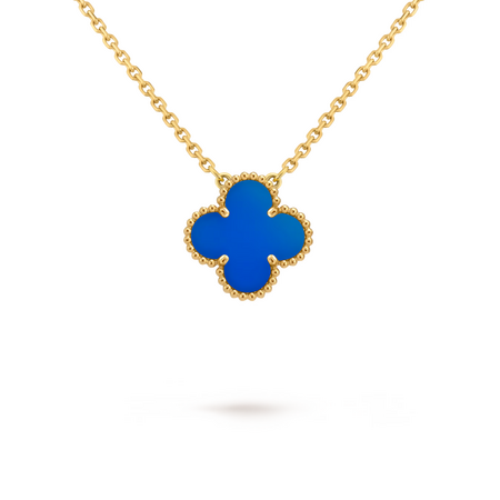 Подвеска Van Cleef & Arpels Vintage Alhambra Pendant Agate Yellow Gold