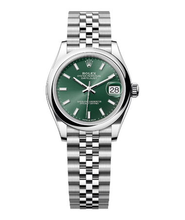 Rolex Datejust 31 mm Oystersteel Mint Green Dial 278240 Jubilee