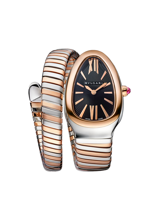 Bvlgari Serpenti Tubogas Steel/Rose Gold 35 mm Size S 135 mm 102123