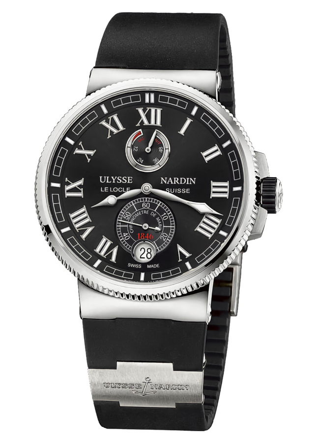 Ulysse Nardin Marine Chronometer Black Dial 43 mm 1183-126