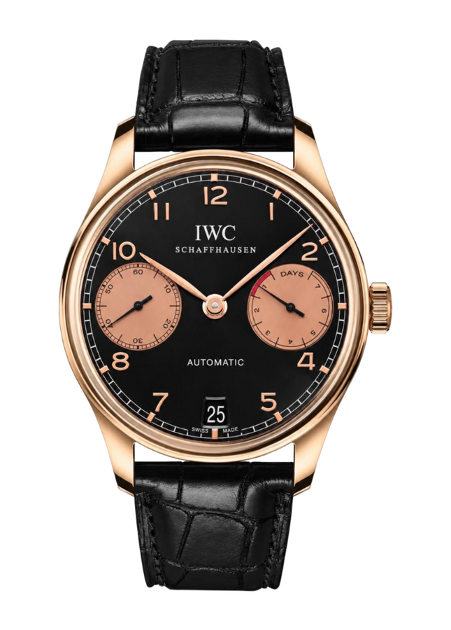 IWC Portuguese 42 mm Rose Gold Black Dial Limited 500 IW500121