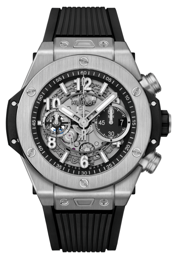 Hublot Big Bang Unico Titanium Black Skeleton Dial 44 mm 421.NX.1170.RX