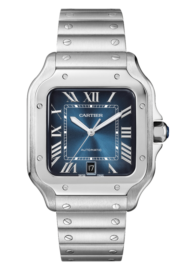 Cartier Santos De Cartier Large Automatic Blue Dial WSSA0071