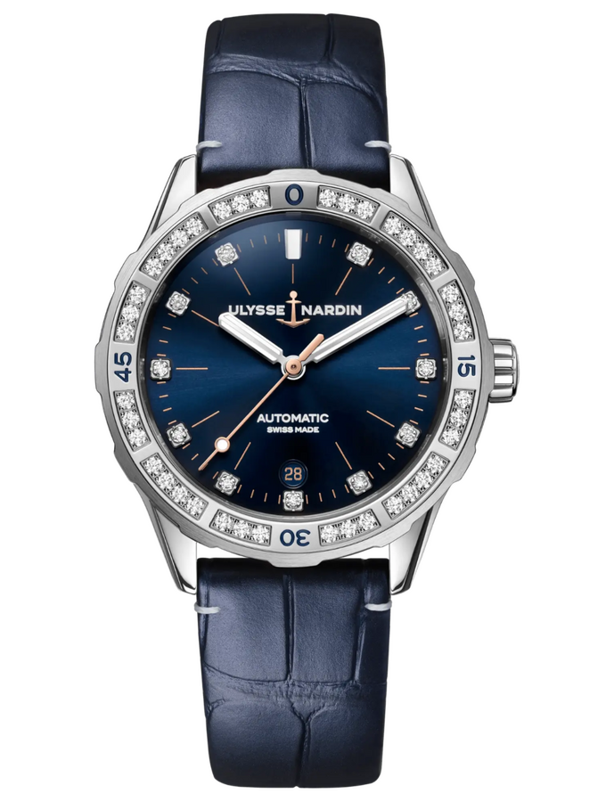 Ulysse Nardin Lady Diver Blue Diamonds Dial 39 mm 8163-182