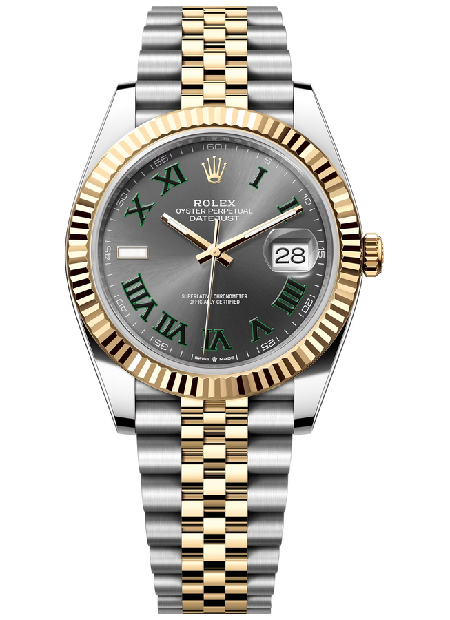Rolex Datejust «Wimbledon» 41 mm Yellow Rolesor Slate Dial 126333 Jubilee