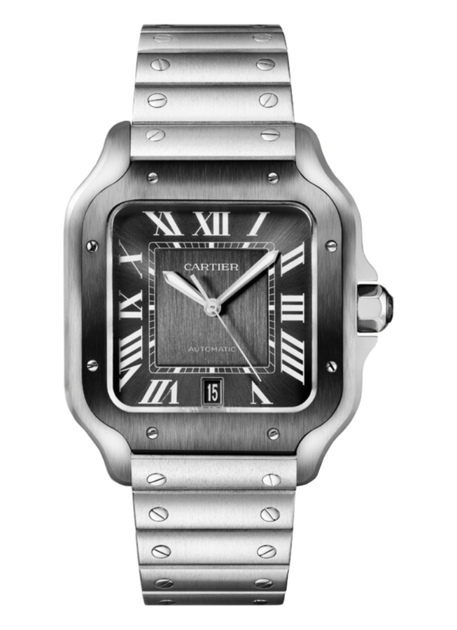 Cartier Santos De Cartier Large Automatic Grey Dial 47,5 x 39,8 mm WSSA0037