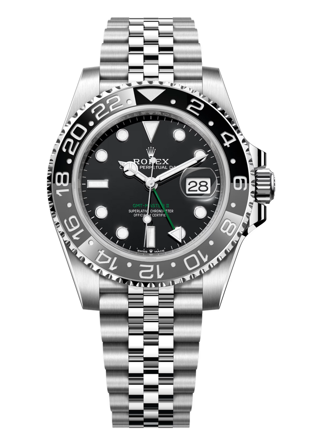 Rolex GMT-Master II «Bruce Wayne» 40 mm Oystersteel Black Dial 126710GRNR Jubilee