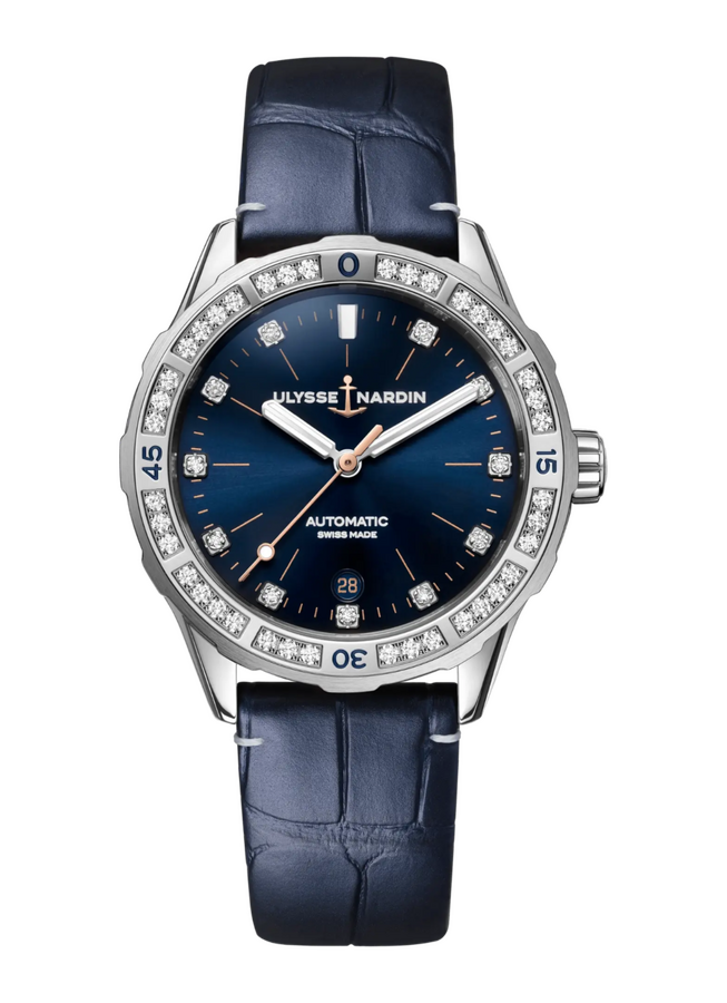Ulysse Nardin Lady Diver Blue Diamonds Dial 39 mm 8163-182