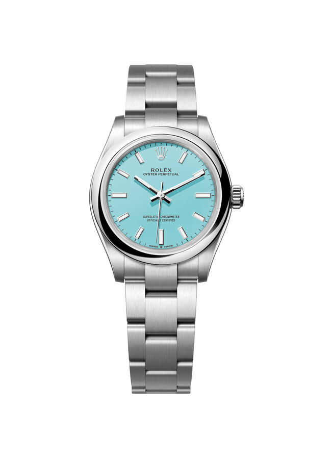 Rolex Oyster Perpetual «Tiffany» 31 mm Oystersteel Turquoise Blue Dial 277200