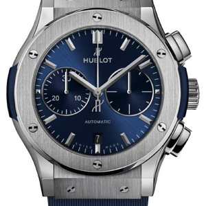 Hublot Classic Fusion Chronograph Titanium Blue 45 mm 521.NX.7170.RX