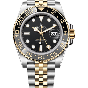 Rolex GMT-Master II 40 mm Yellow Rolesor Black Dial 126713GRNR Jubilee