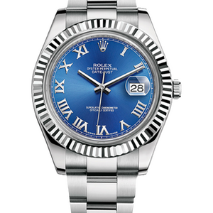 Rolex Datejust «Azzurro» 41 mm White Rolesor Bright Blue Dial 116334