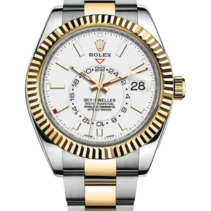 Rolex Sky-Dweller 42 mm Yellow Rolesor Intense White DIal 326933