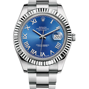 Rolex Datejust «Azzurro» 41 mm White Rolesor Bright Blue Dial 116334