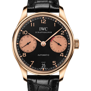 IWC Portuguese 42 mm Rose Gold Black Dial Limited 500 IW500121