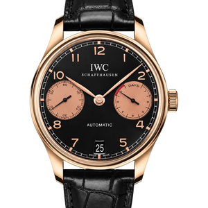 IWC Portuguese 42 mm Rose Gold Black Dial Limited 500 IW500121