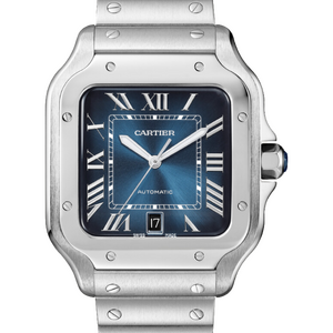 Cartier Santos De Cartier Large Automatic Blue Dial WSSA0071