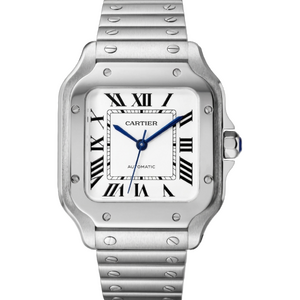 Cartier Santos De Cartier Medium Automatic Silver Opal Dial 41,9 x 35,1 mm WSSA0029