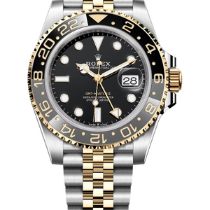 Rolex GMT-Master II 40 mm Yellow Rolesor Black Dial 126713GRNR Jubilee